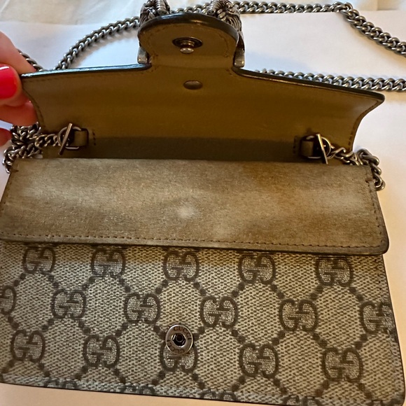 Gucci GG supreme monogram super mini Dionysus Bag Taupe - Picture 6 of 6